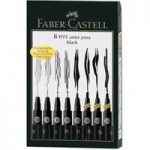 Faber Castell PITT Artist Pen Set Black | Set of 8