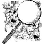 Woodware Clear Singles – Magnifying Glass Stamp