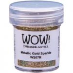 WOW! Embossing Glitter Metallic Gold Rich Sparkle Regular | 15ml Jar