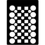 Creative Expressions Mini Stencil Checker Board