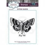 Creative Expressions A6 Pre Cut Rubber Stamp Gypsie Queen by Andy Skinner