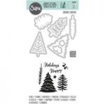 Sizzix Framelits Die Set w/Stamps Winter Trees Set of 9 by Jordan Caderao