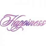 Couture Creations Hotfoil Stamp – Happiness Sentiment