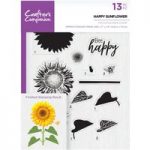Crafter’s Companion A5 Photopolymer Stamp Happy Sunflower | Set of 13