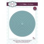 Sue Wilson Die Set Double Stitched Circles Set of 9 | Noble Collection