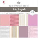The Paper Tree 8in x 8in Essentials Paper Pad 160gsm 48 Sheets | Boho Bouquets