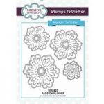 Sue Wilson Stamps To Die For Passion Flower Pre Cut Stamp