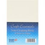 Craft UK Essentials A6 Cropping Block Ivory | 60pk
