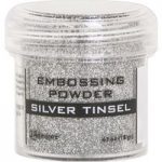 Ranger Embossing Powder 1oz Pot | Silver Tinsel