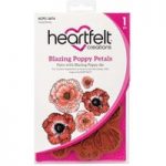 Heartfelt Creations Cling Rubber Stamp Blazing Poppy Petals