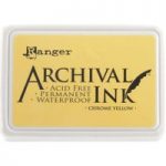 Ranger Archival Ink #0 Pad | Chrome Yellow