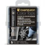 Chameleon Colour Tops Grey Tones Set | Set of 5