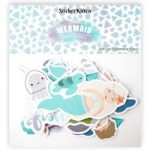 Sticker Kitten Mermaid Treasures Die-Cut Ephemera | Set of 56