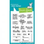 Lawn Fawn Clear Stamp Set Tiny Tag Sayings Set of 19 | 3in x 4in
