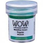 WOW! Metalline Embossing Powder Green Regular | 15ml Jar