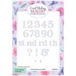 Card Making Magic Dies Overlay Number & Suffix Everyday Edition Filigree Pattern Christina Griffiths