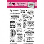 Hot Off The Press – Life Happens Silicone Stamps