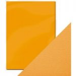 Craft Perfect by Tonic Studios A4 Weave Textured Card Amber Yellow | Pack of 10