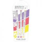 Nuvo by Tonic Studios Brush Script Pens Bright Florals