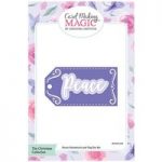 Card Making Magic Die Set Tag & Peace Sentiment Christmas Collection by Christina Griffiths