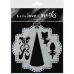 Hunkydory Mask Set For the Love of Masks Born to Ballet | 5.5in x 5.5in