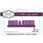 Creative Expressions Craft Dies Hugs & Kisses by Lisa Horton Set of 3 | Borderline Collection