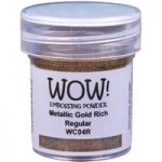 WOW! Metallic Embossing Powder Gold Rich Regular | 15ml Jar