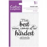 Crafter’s Companion Clear Acrylic Stamp The Best View Sentiment | Inspirational Sayings Collection