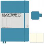 Leuchtturm1917 Nordic Blue Medium Notebook & Pen Loop Bundle | Plain