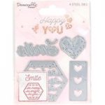 Dovecraft Premium Steel Cutting Die Happy You | Pack of 4