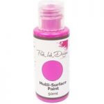 Pink Ink Multi Surface Paint Hot Pink Shimmer 50ml