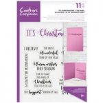Crafter’s Companion Clear Stamp Set It’s Christmastime Set of 11 | Sentiment & Verses