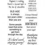 Woodware Polymer Stamp Some People Sentiments Clear Set of 7 | 10.5cm x 17.5cm