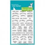 Lawn Fawn Clear Stamp Set Reveal Wheel Spring Sentiments Set of 44 | 4in x 6in