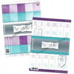 Phill Martin Sentimentally Yours Amethyst and Aquamarine A4 Paper Pack & A6 Verses Bundle