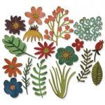 Sizzix Thinlits Die Set Funky Floral Set of 15 | Tim Holtz