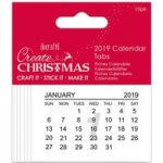 Docrafts Create Christmas 2019 Calendar Tabs | Pack of 10