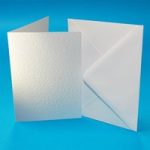 Craft UK C6 Card Blanks & Envelopes White Hammered | 50 pack