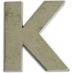 Concrete Letter Small Size K | 5cm
