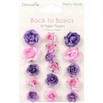 Dovecraft Paper Flowers Back to Basics Pretty Petals | Pack of 16