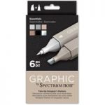 Spectrum Noir Graphic Marker Pen Set Essentials | Set of 6