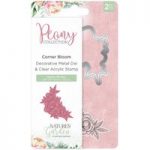 Crafter’s Companion Nature’s Garden Stamp & Die Corner Bloom Set of 2 | Peony Collection