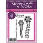 Stamps by Chloe Flower Stems with Sentiments | Set of 4