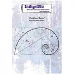 IndigoBlu A6 Red Rubber Stamp Golden Ratio by Kay Halliwell-Sutton