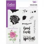 Crafter’s Companion A5 Photopolymer Stamp English Rose | Set of 14