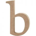 Creativ MDF Letter Lowercase B 13cm x 2cm