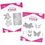 Bright Rosa Butterfly Band & Border Die Set Bundle