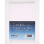 Craft UK Essentials A6 Cropping Block White | 60pk