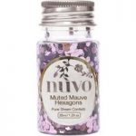 Nuvo by Tonic Studios Pure Sheen Confetti – Muted Mauve Hexagons | 35ml