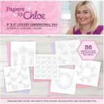 Papers by Chloe 6in x 6in Luxury Dimensional Pad | 36 Sheets
